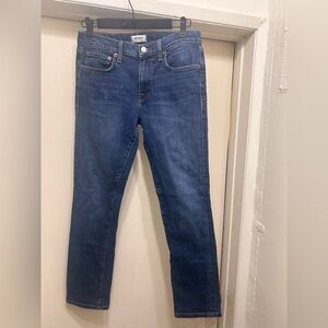 Buck Mason Men's Jeans Size 30 X 28 Slim Fit 12 Month Wash Stretch Blue Denim